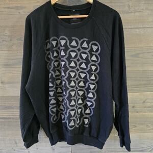 Cadence Black Graphic Crewneck Sweatshirt Made in USA Size XL